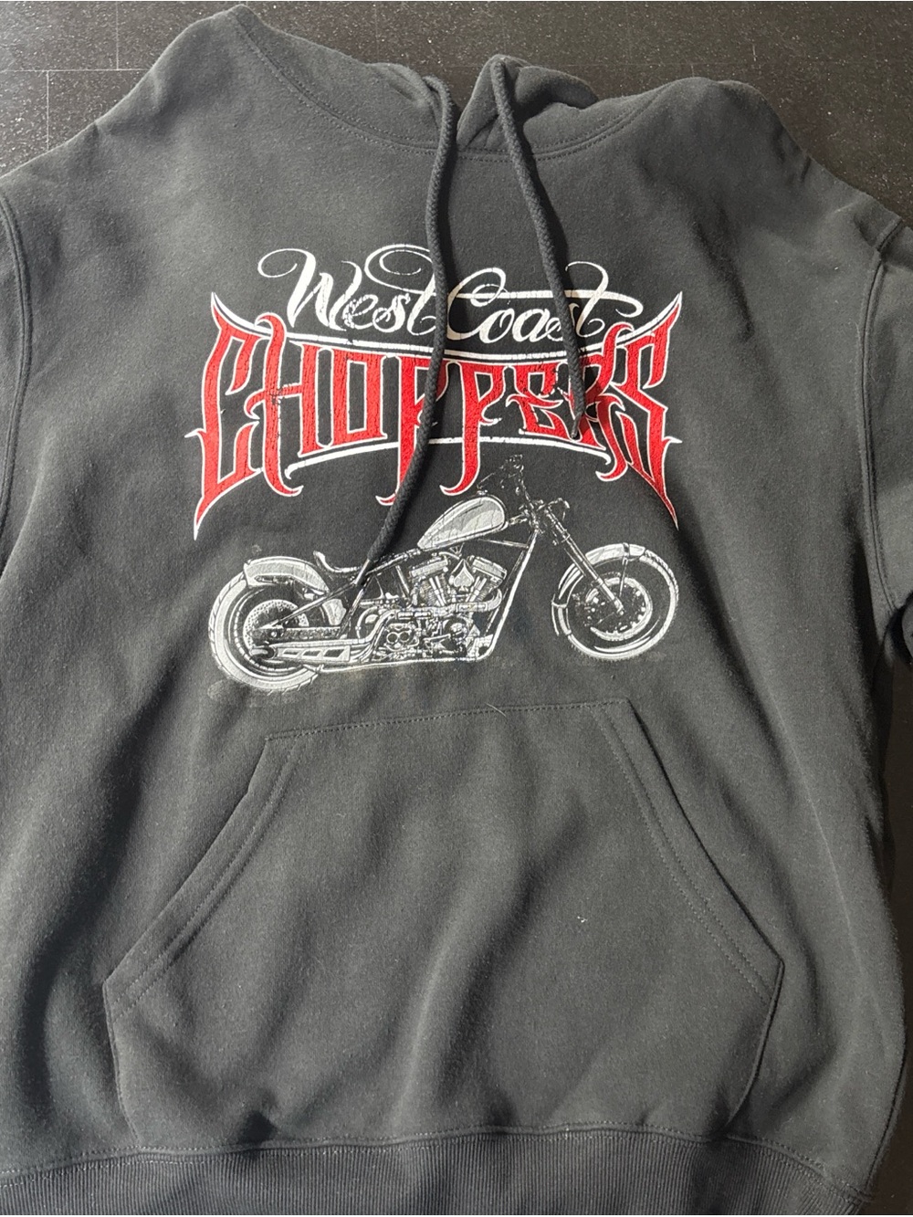 West Coast Choppers Black Pullover Hoodie - Motorcycle Graphic